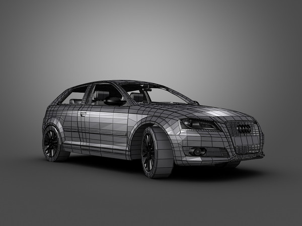 3d model audi car - Audi A3 (2011)... by Swan3DStudios